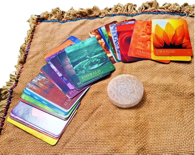 Colour healing with oracle card support with Cheryl Colpman